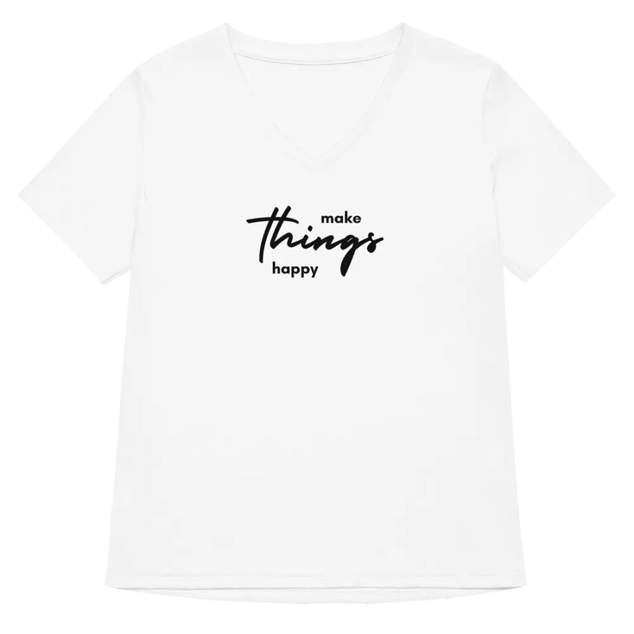 'Make Things Happy' Women's V-Neck Tee product image (34)