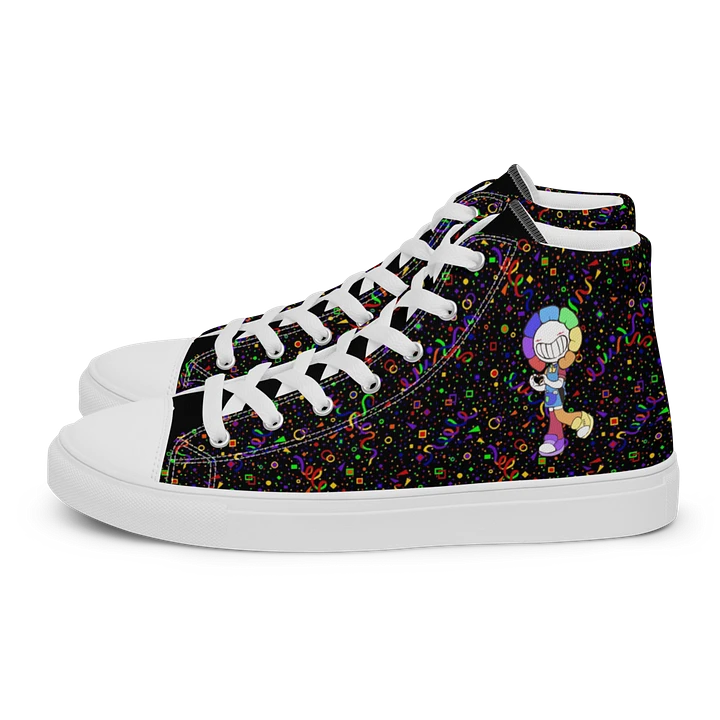 Black Arcade and White Chibi Flower Sneakers product image (2)