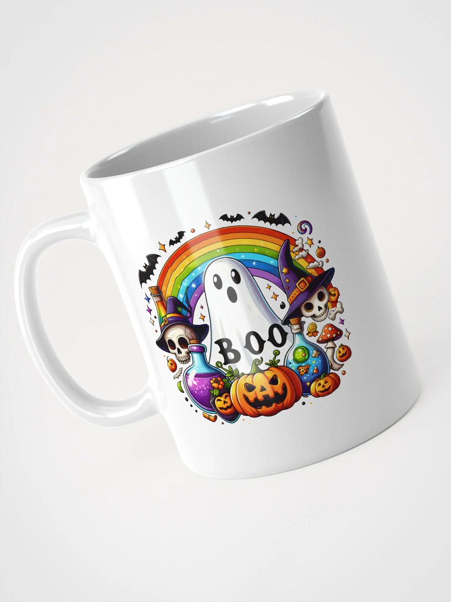 Rainbow Boo Ghost Halloween Coffee Mug product image (7)
