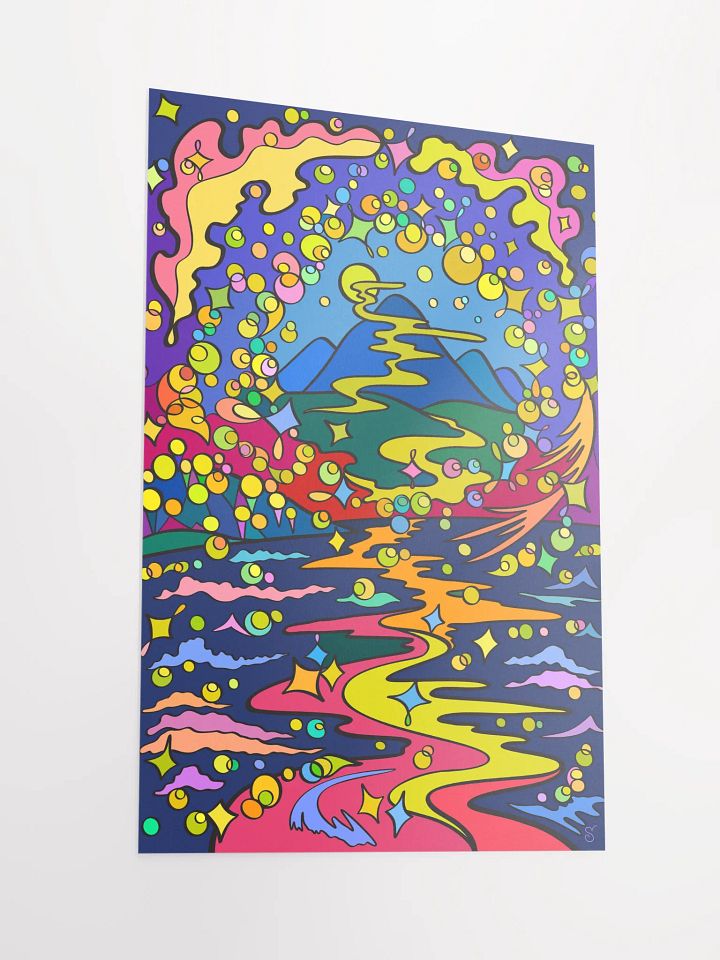 Vibrant Matte Poster Print - Moon Path product image (2)