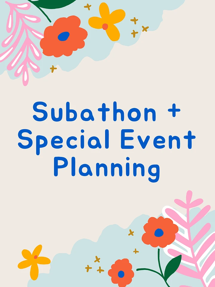 Subathon + Special Event Planning product image (1)