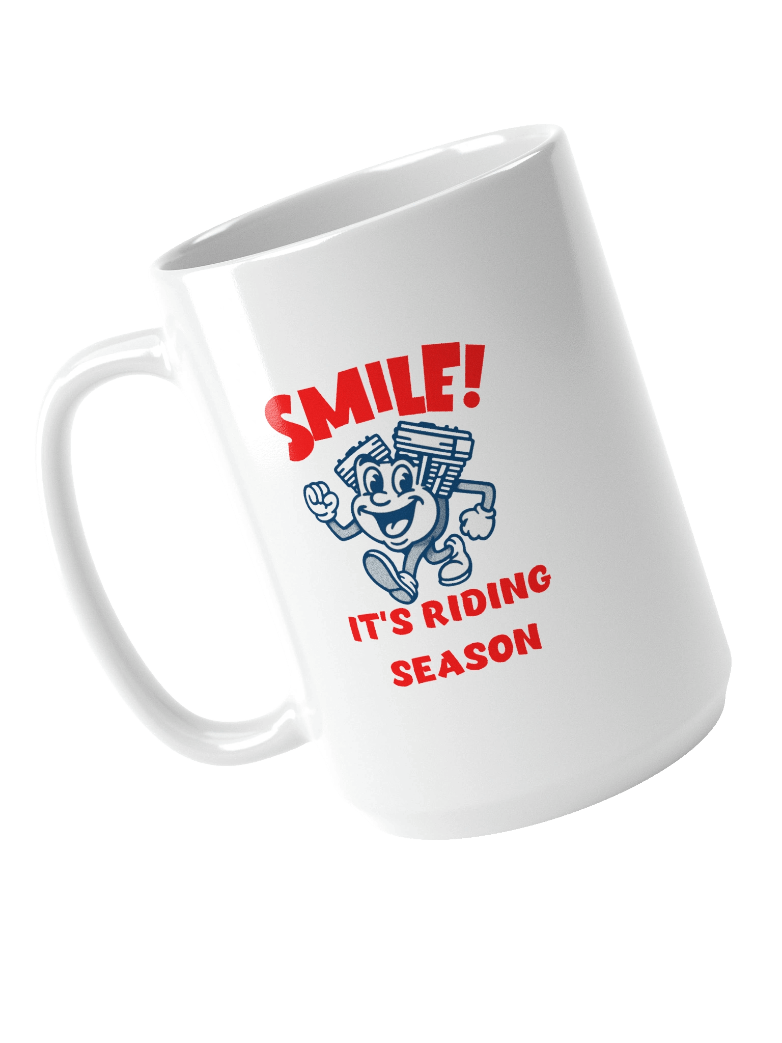 Throttle & Iron “Smile!” Mug — Riding Season Edition product image (4)