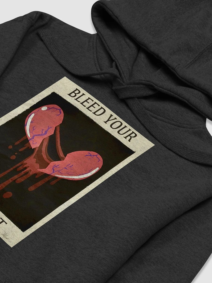 Bleed Your Heart Print Hoodie Front Only (Traditional) product image (16)