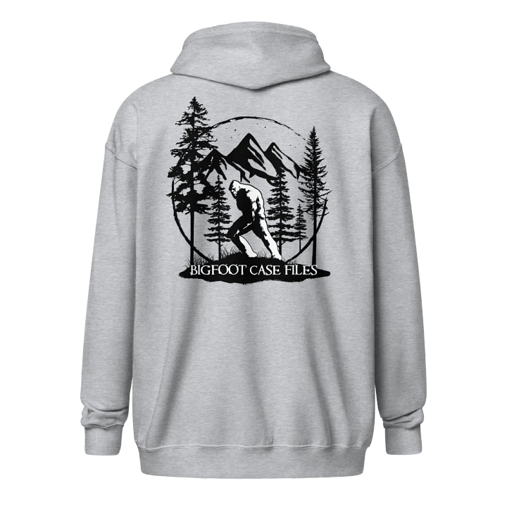 BIGFOOT CASE FILES ZIP UP HOODIE BACK LOGO BLACK product image (4)