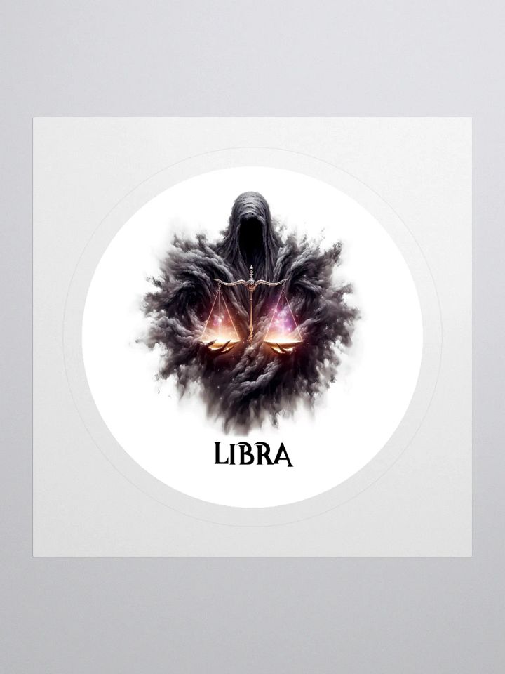 Mythical Libra Zodiac Round Sticker product image (1)