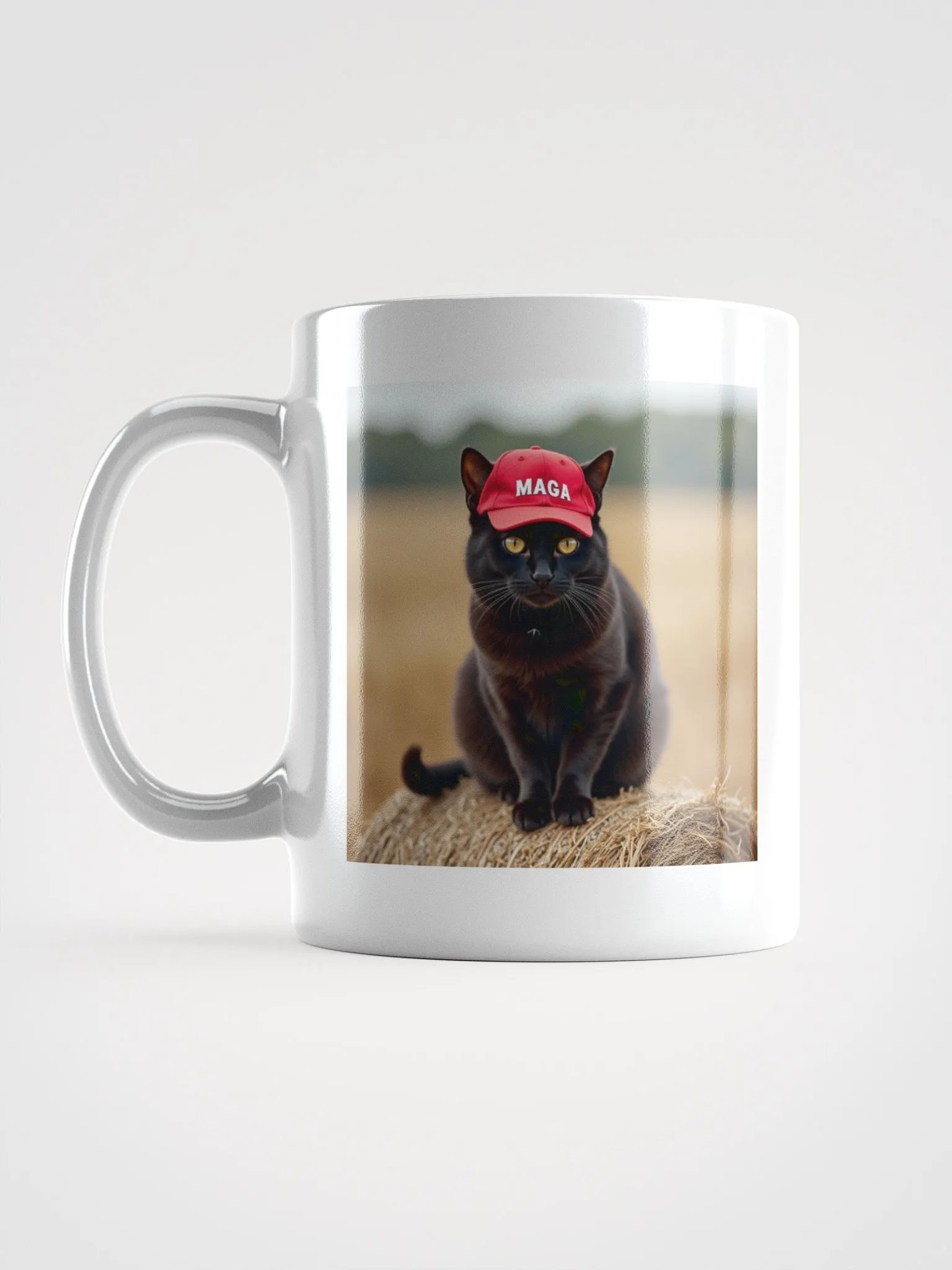 MAGA CAT White Glossy Mug product image (6)