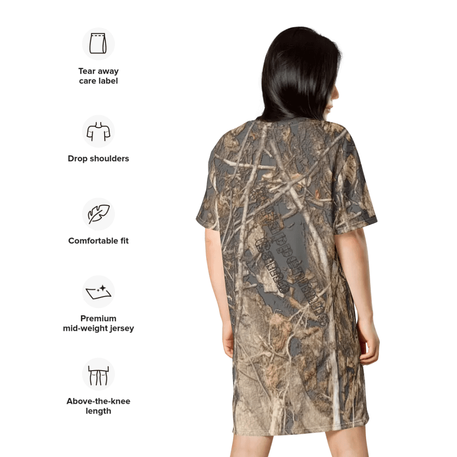 T-Shirt Dress - Dead Split - It Happennnns Camo product image (10)