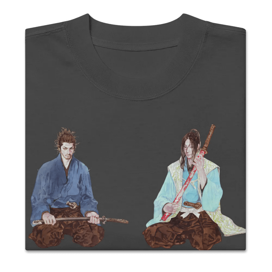 Vagabond Musashi and Kojiro | Oversized Faded T-Shirt product image (6)