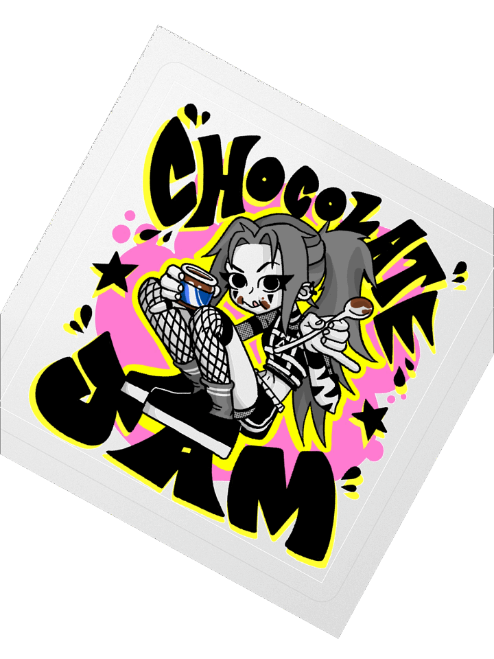 CHOCOLATE JAM - Pink Sticker product image (6)