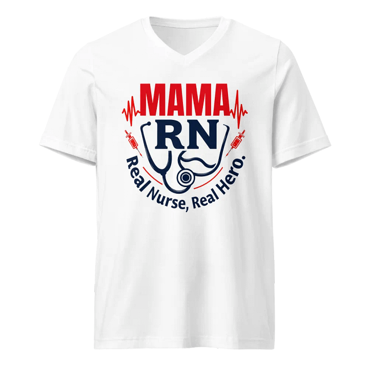 MAMA RN Real Nurse V-neck tee product image (1)