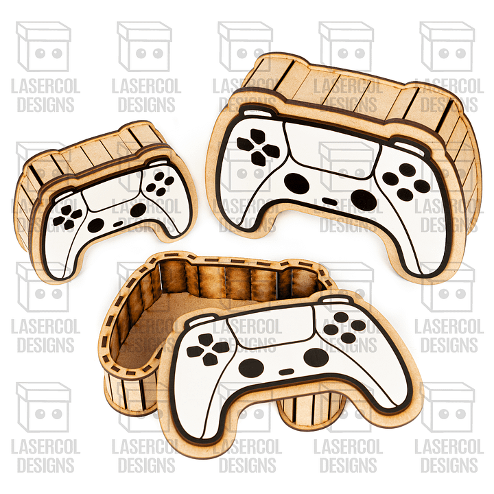 Controller Shaped Boxes Bundle (Set 1-2) - Laser Cut Files product image (2)