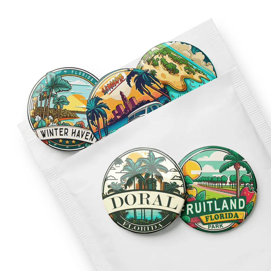 Vibrant Spirit Of Florida - Set Of 5 Pins product image (8)