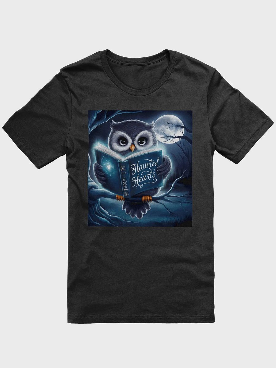 Owl reading a book t-shirt, halloween theme product image (1)