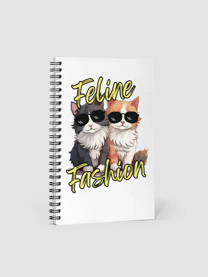 Feline Fashion Cool Cats Spiral Notebook product image (1)