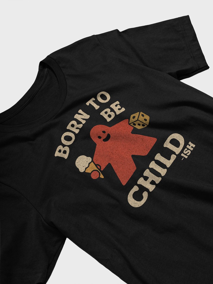 Born To Be Childish - Silly Cartoon Meeple Board Game Shirt product image (4)