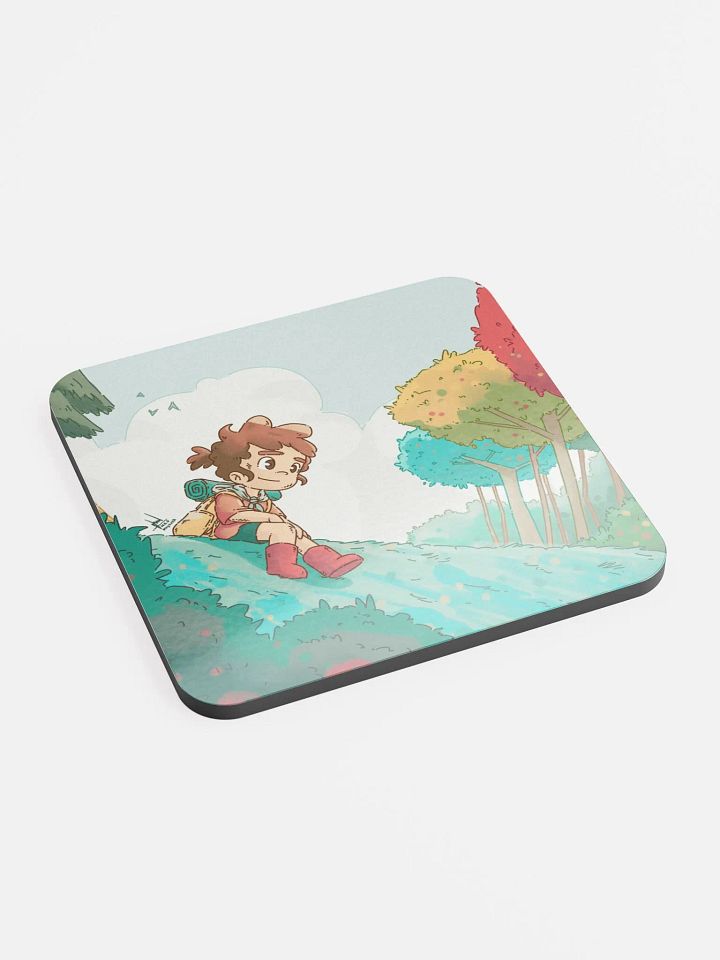 The Breeze | Glossed Cork Coaster product image (2)