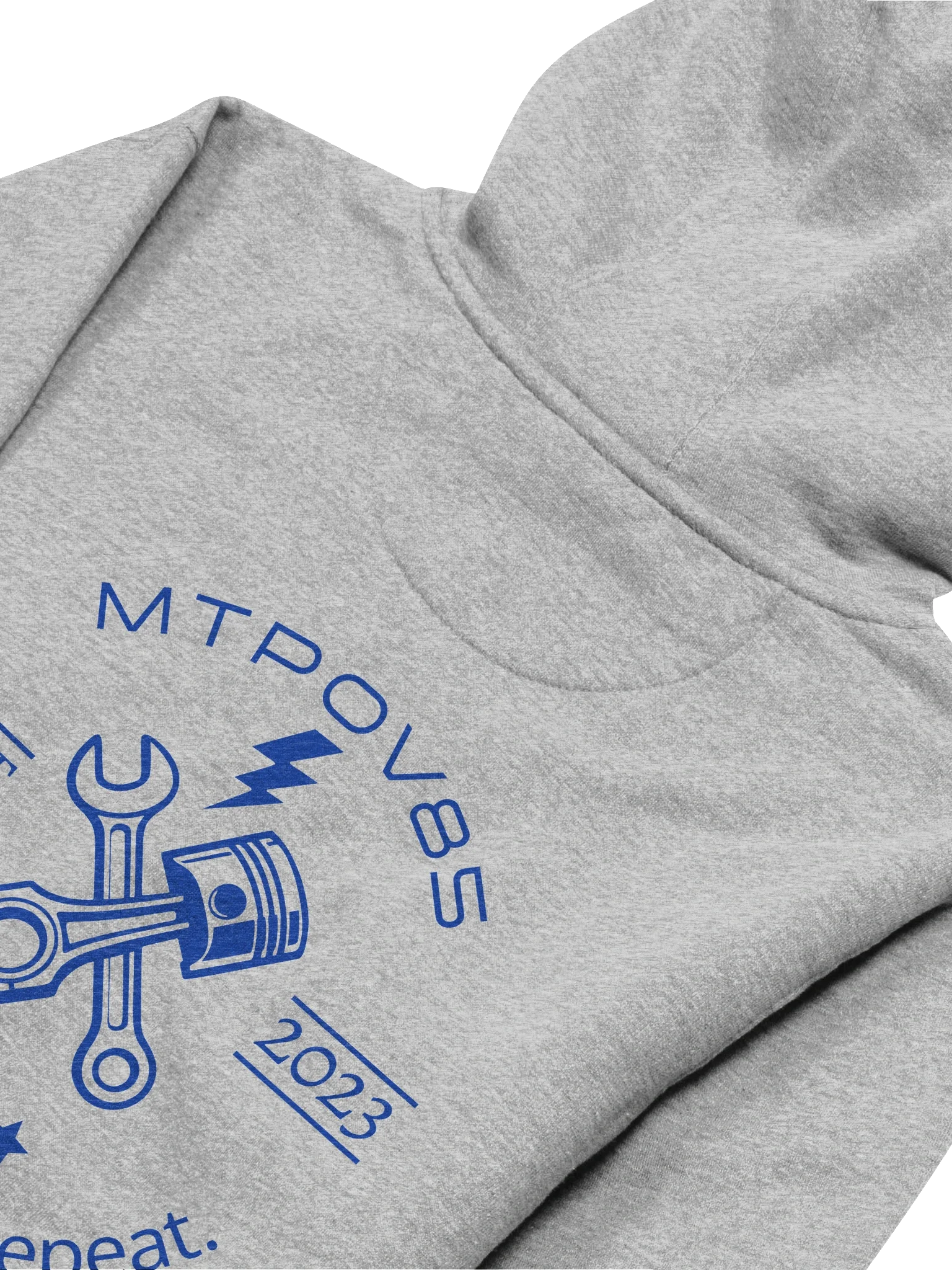 Rebuild. Ride. Repeat. Style 1 Grey Hoodie product image (4)