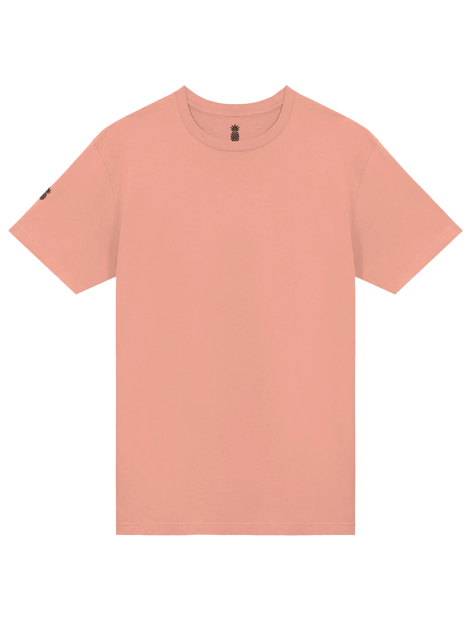 Slim Fit Lightweight Lucky Pineapple® Minimalist Sleeve Solid Color Unisex T-Shirt (White & Light Colors) product image (5)