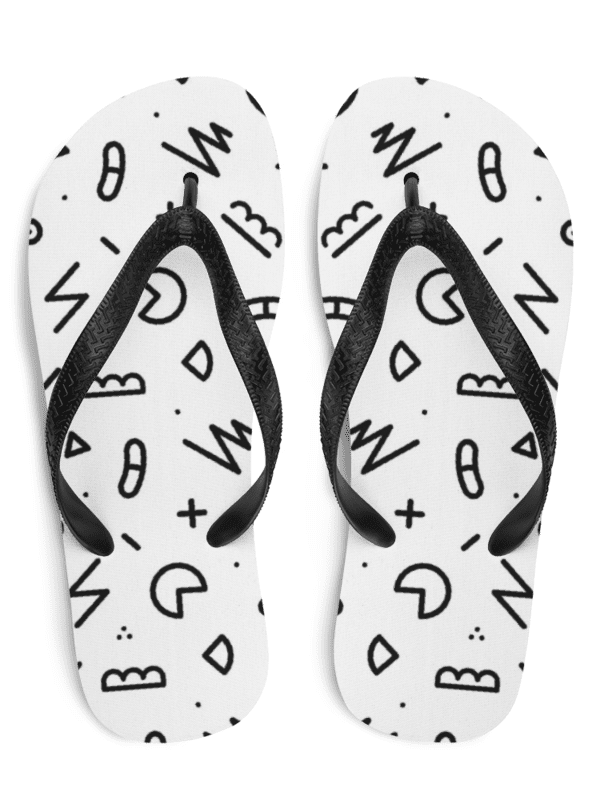 Retro Doodles Flip Flops product image (1)