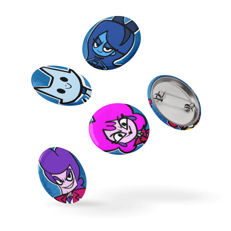 Shiver and Frostbite Pin Buttons Set product image (11)