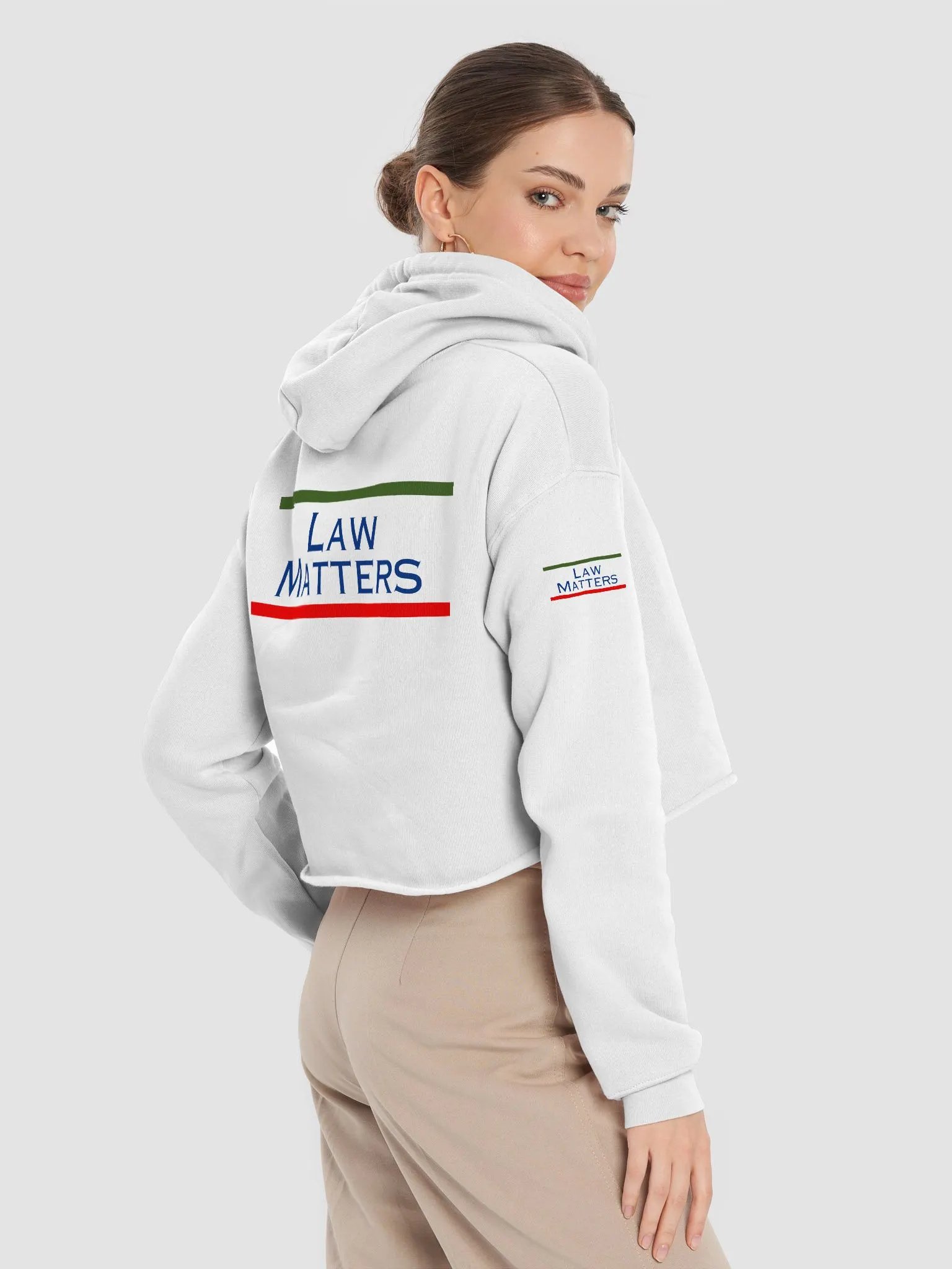 Bella+Canvas Fleece Crop Hoodie product image (6)