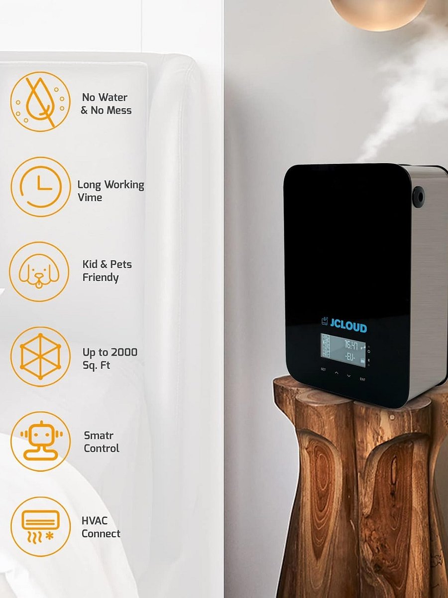 JCLOUD Upgrade Smart Scent Air Machine for Home, Cold Air Technology Waterless Essential Oil Diffuser | Cover Up to 2000 Sq. Ft | Aromatherapy Diffuser for Large Room, Office product image (4)