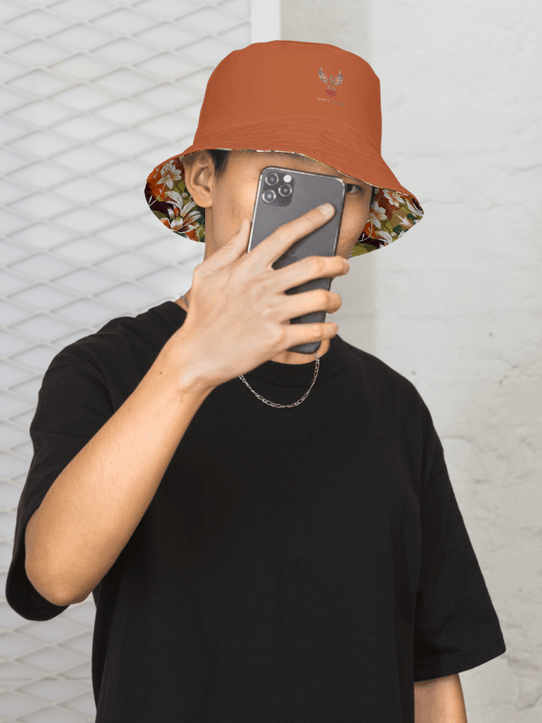 Whispering Garden Earth tone Painted Bucket Hat product image (2)
