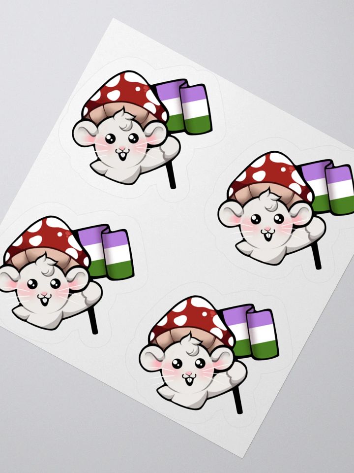 Genderqueer Pride Flag Stickers product image (2)
