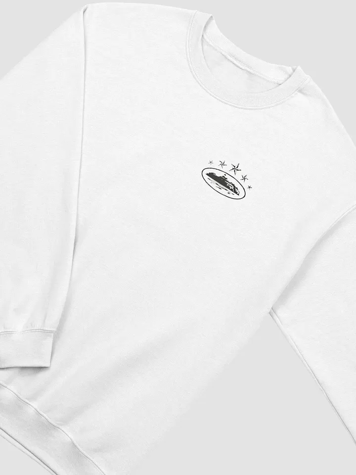 Corteiz 5 Starz Alcatraz Waffle Longsleeve Sweatshirt in White product image (2)