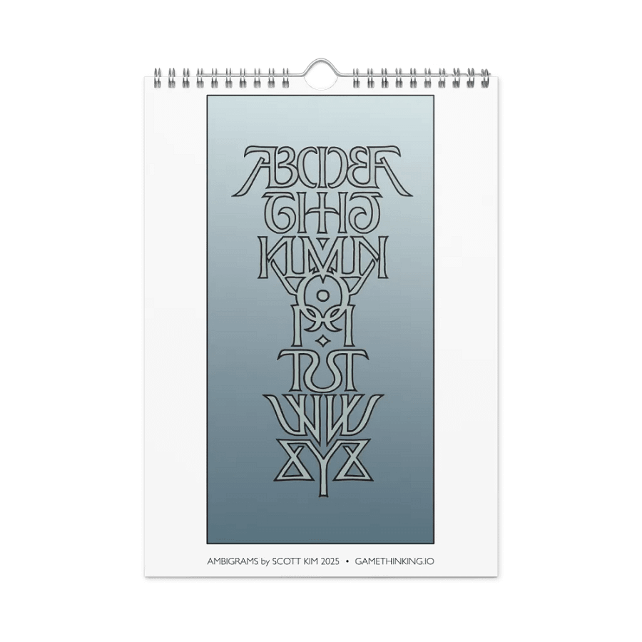 Ambigram Calendar 2025 product image (3)