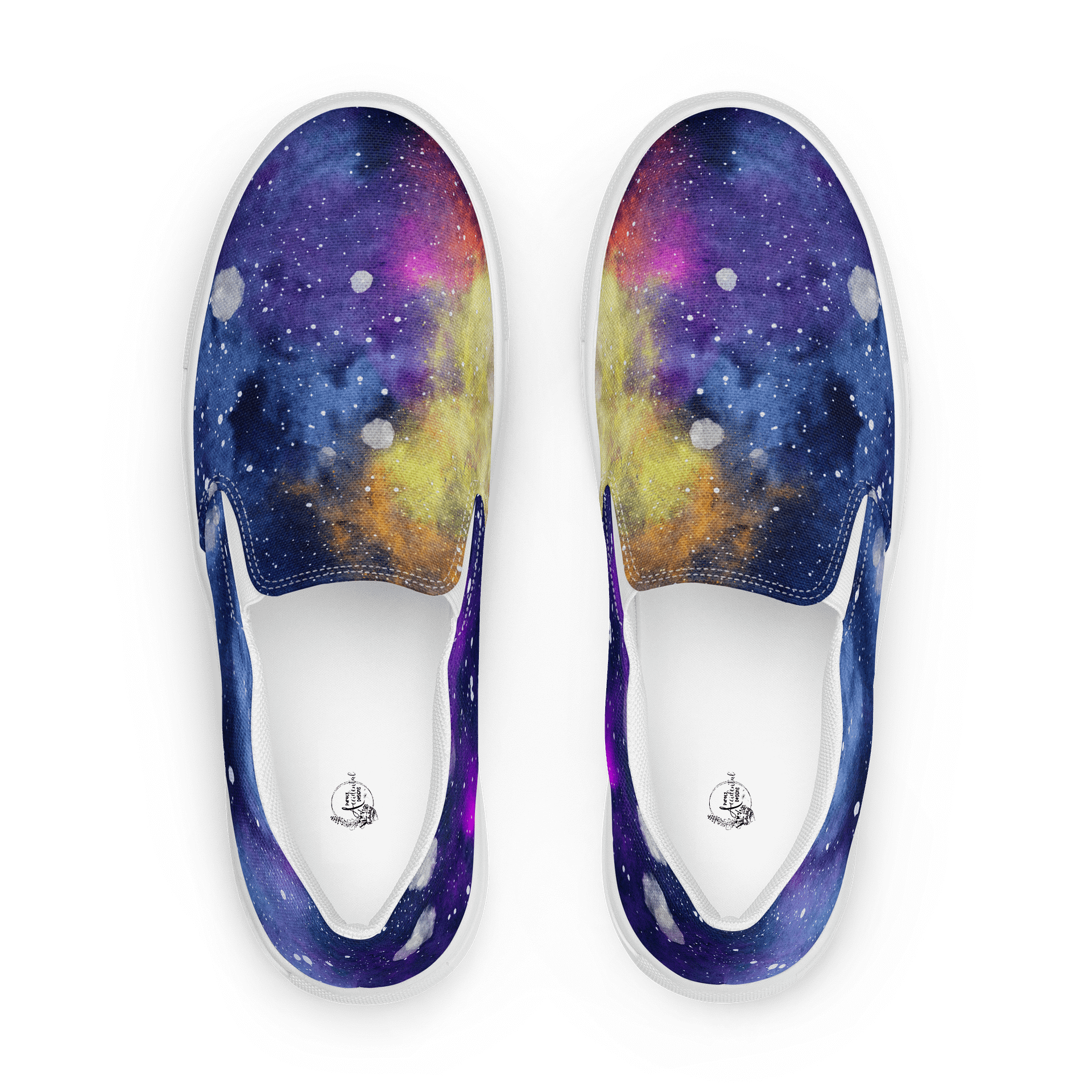 Watercolor Galaxy Womens Slip On Shoes product image (1)