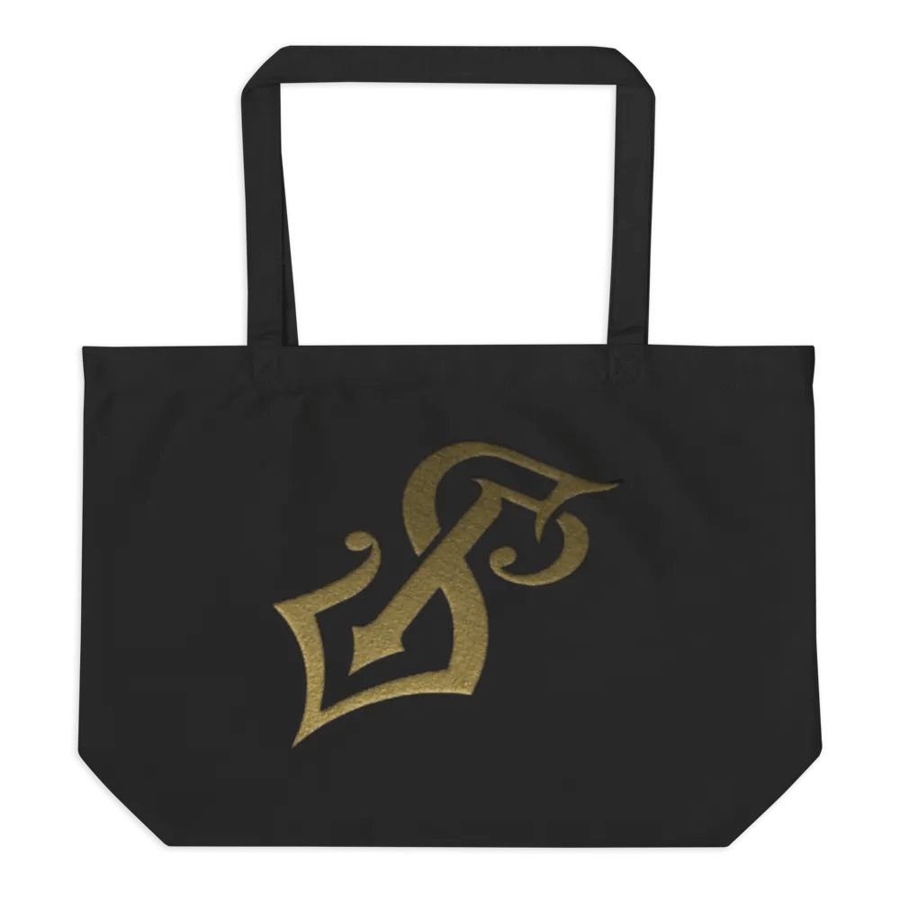 Gilded Initial 'L' Organic Tote Bag product image (2)