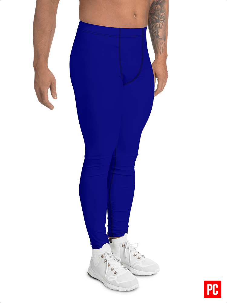 Plain Color Navy Blue Leggings product image (3)