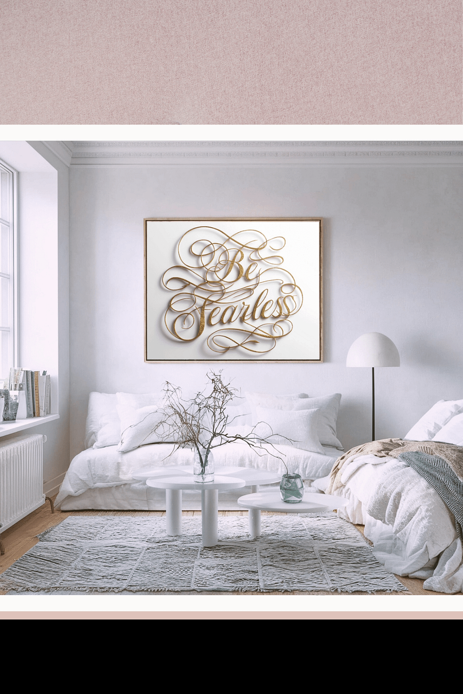Self-Love Affirmation Art for Goal Manifestation and Self-Care - Be Fearless product image (1)