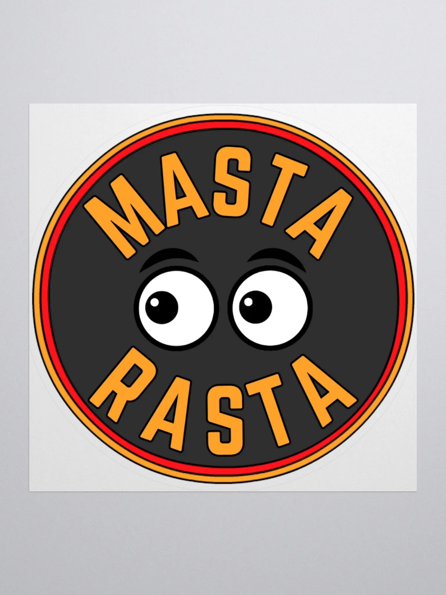 Masta Rasta Logo 'Kiss Cut Sticker' product image (2)