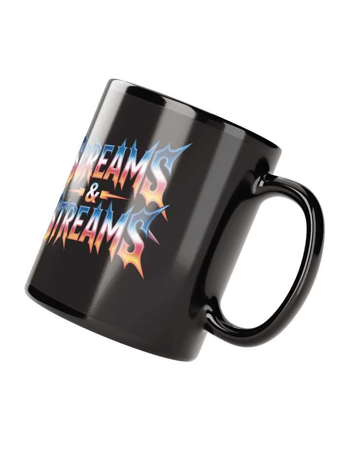 Electric Screams & Streams Black Glossy Mug product image (2)
