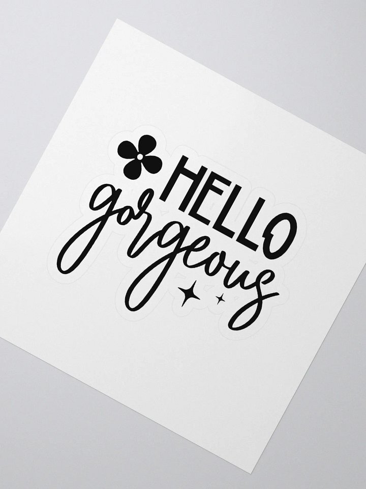 HELLO Gorgeous Kiss Cut Stickers product image (2)