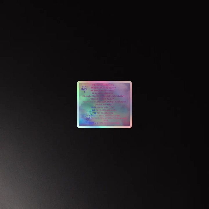 Sims Cheat Codes Holographic Sticker product image (2)
