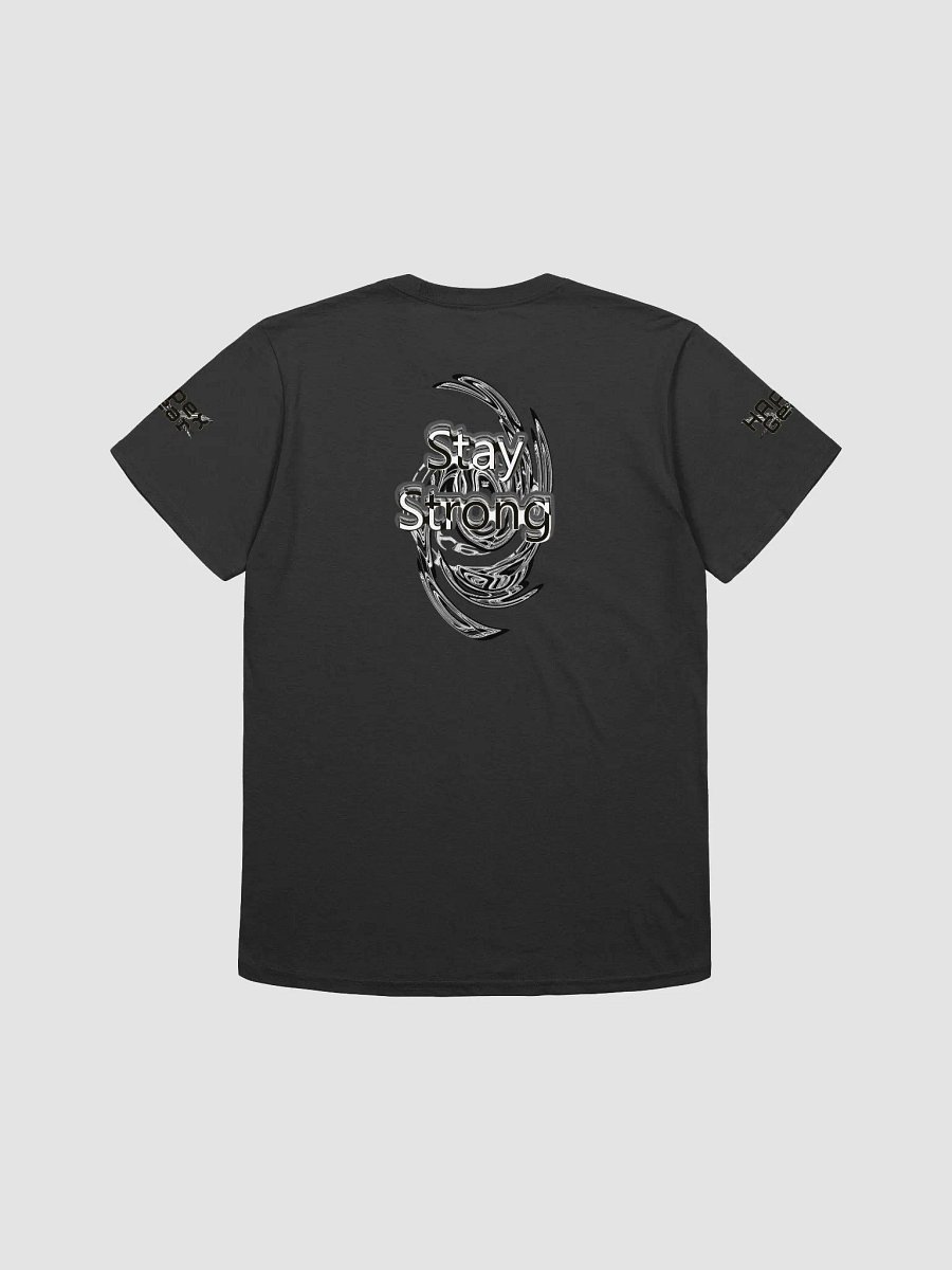 Stay Strong - Unisex Softstyle T-Shirt - Black HApex Gear White Logo product image (2)
