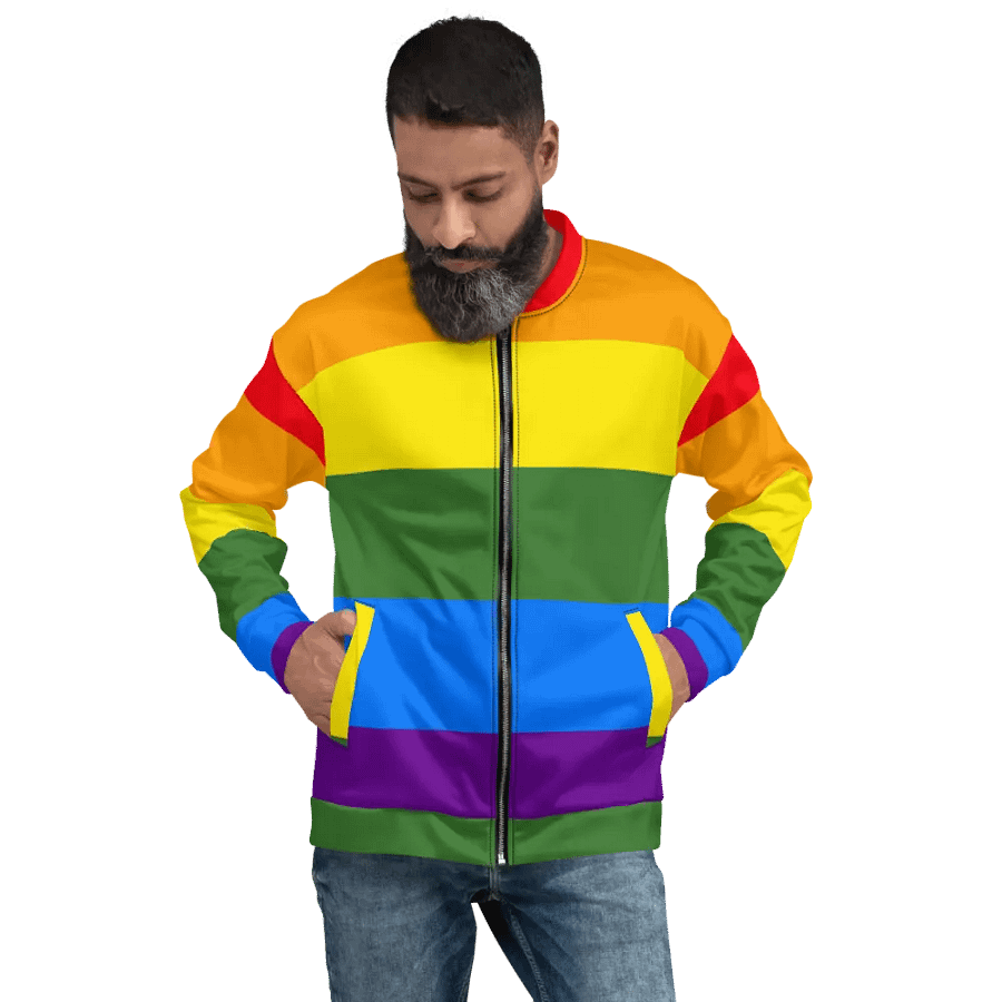 All-Over Print Bomber Jacket - Pride product image (7)