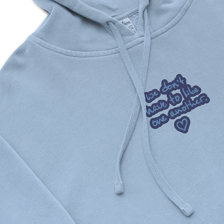 ONE ANOTHER (electric) embroidered pigment hoodie product image (1)