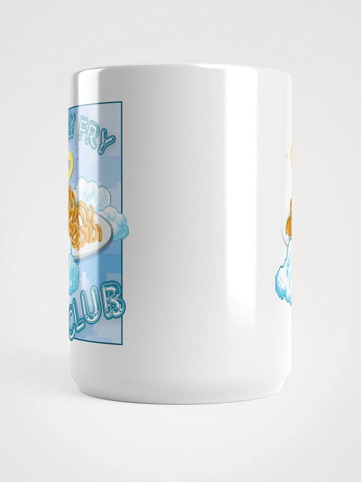 CURLY FRY CLUB white glossy mug product image (2)