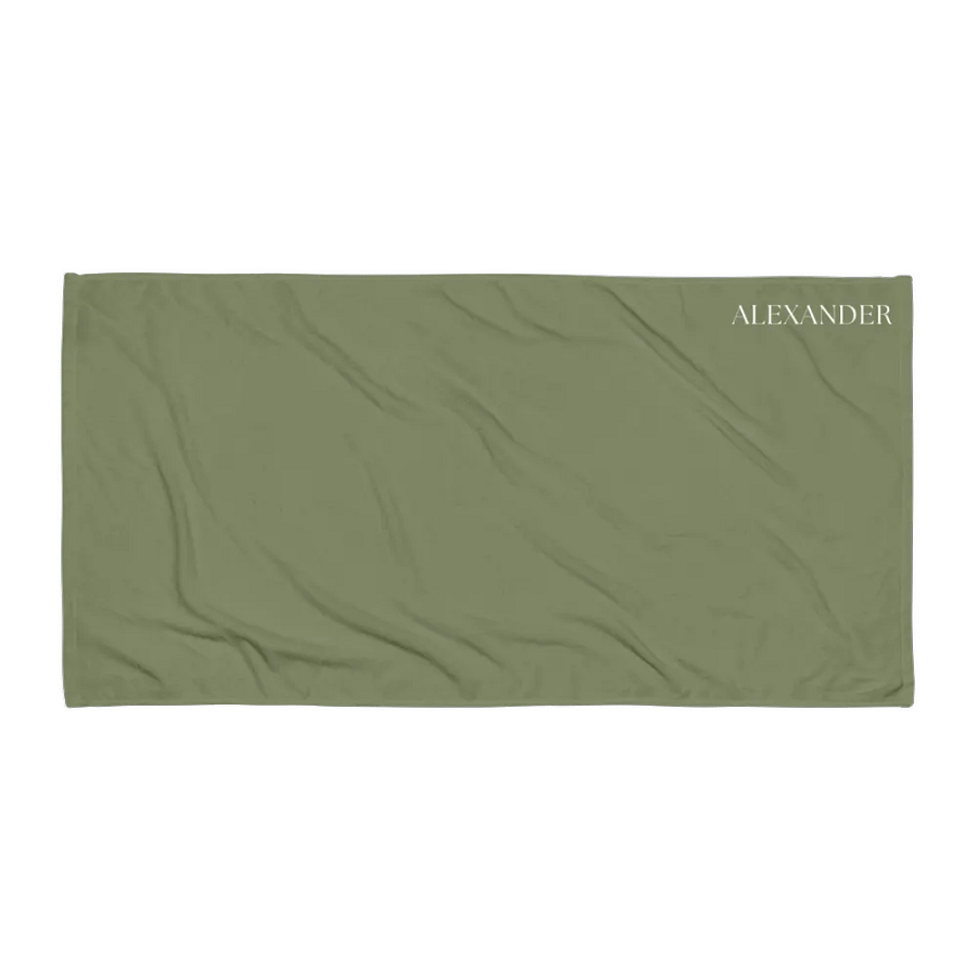 Olive Green ALEXANDER Sublimated Towel product image (1)