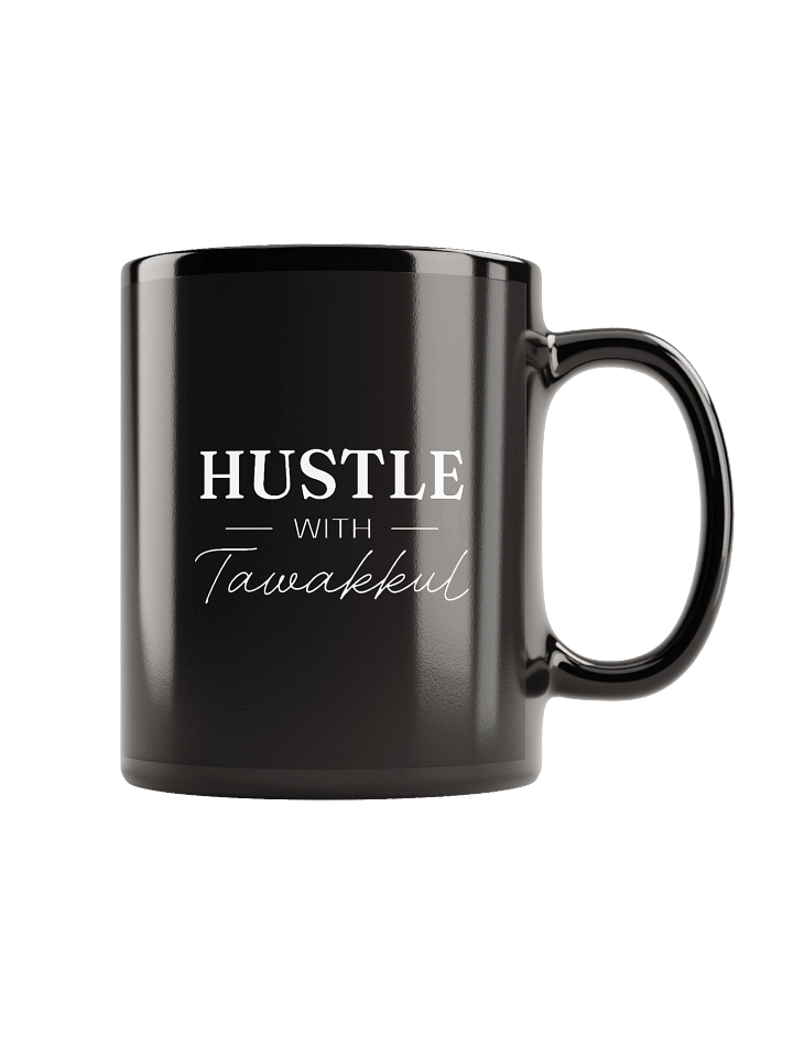 "Hustle with Tawakkul" Black Mug product image (1)