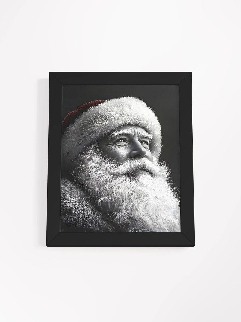 Santa Portrait Framed Poster