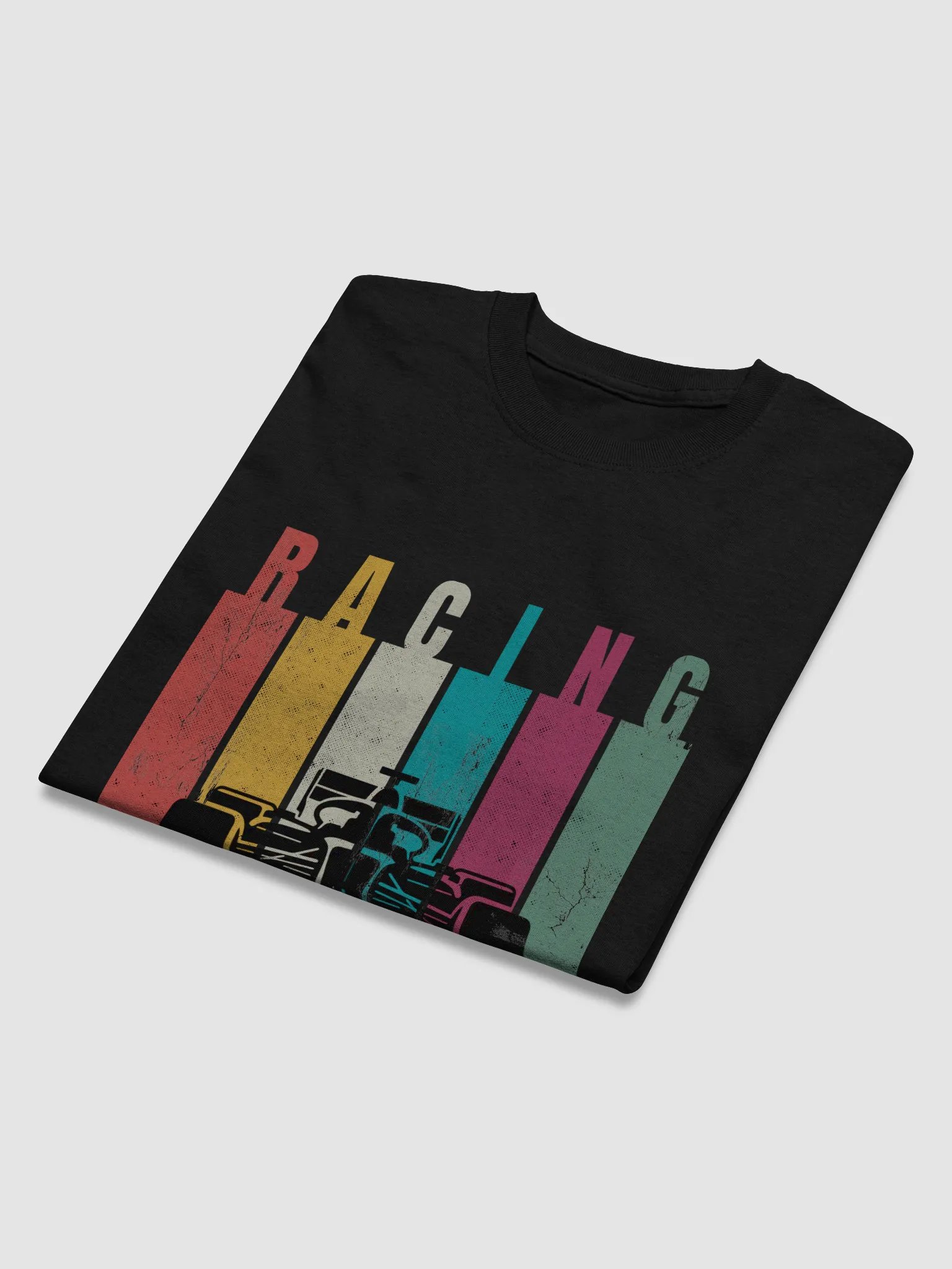 Retro color vintage Racing tee product image (3)