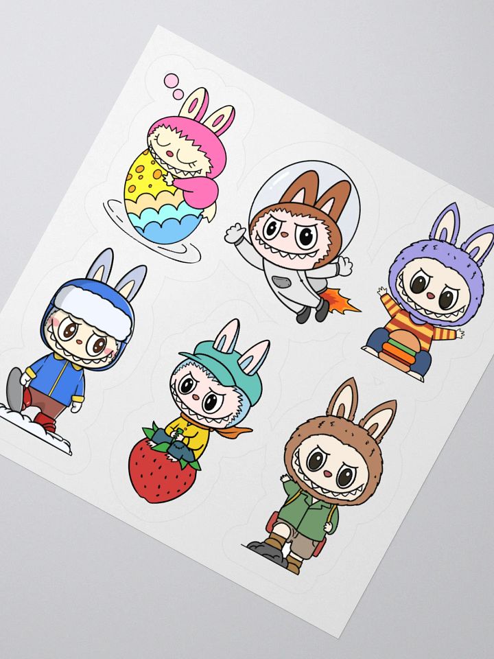Labubu Cute The Monsters Cut Sticker Set product image (6)