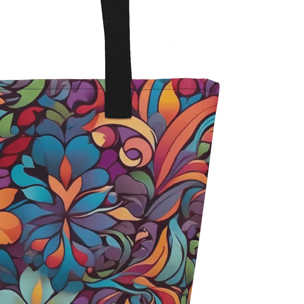 Abstract Multi-coloured Floral Tote product image (3)
