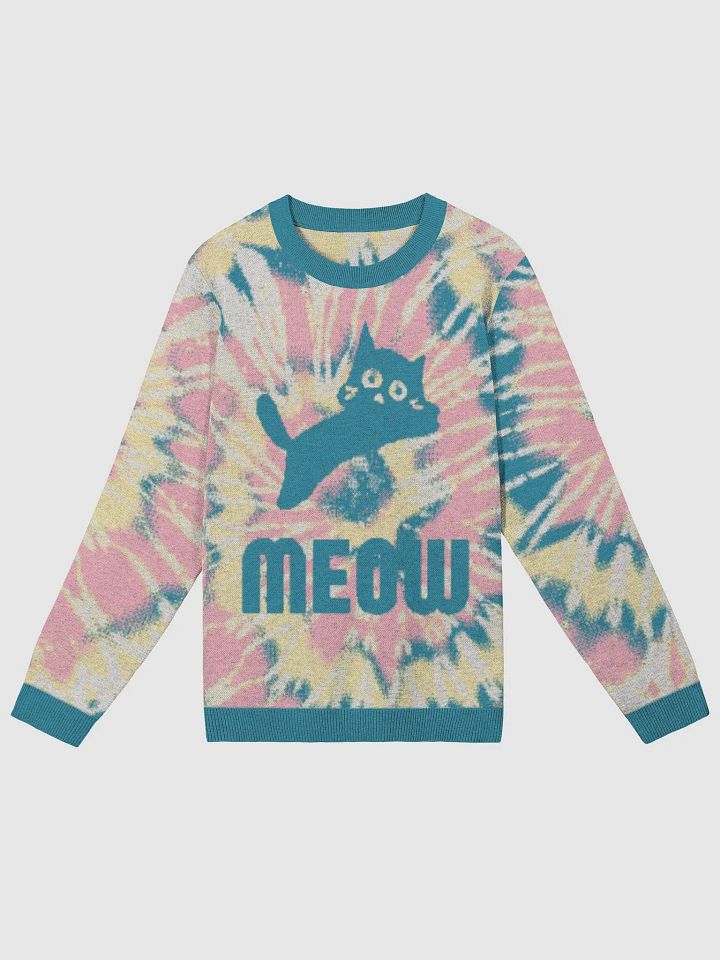 Cosmic Cat Meow Tie-Dye Sweater product image (2)