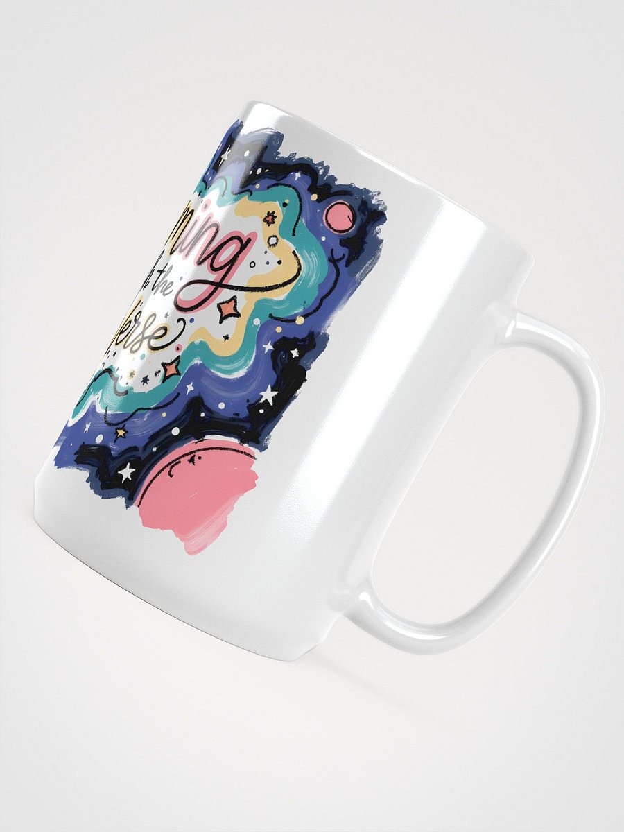 Cosmic Adventure: Swimming Through the U Verse Glossy Mug product image (4)